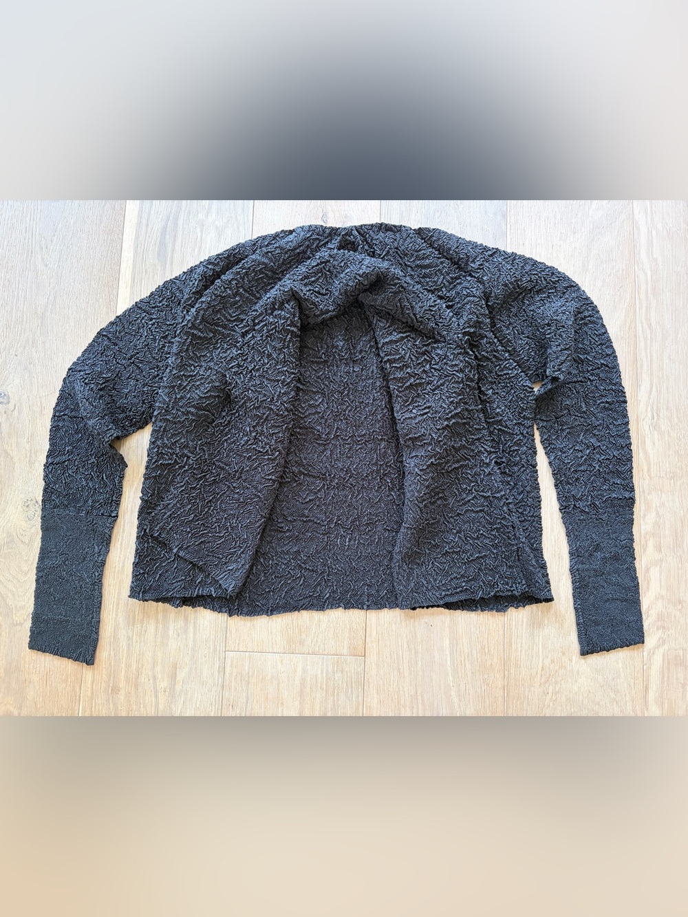 yasuyuki machida MoMa open jacket crinkly fabric modern art made in Japan L est